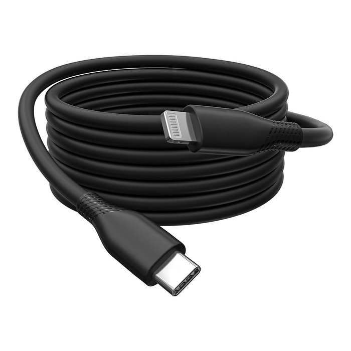 DIGITUS Cable USB-C a Lightning de 2m, Negro, Certificación MFi