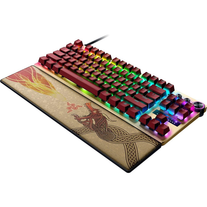Razer Huntsman V3 Pro Tenkeyless Counter Strike 2 Ed. Oro, Amarillo