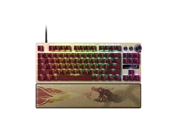 Razer Huntsman V3 Pro Tenkeyless Counter Strike 2 Ed. Oro, Amarillo
