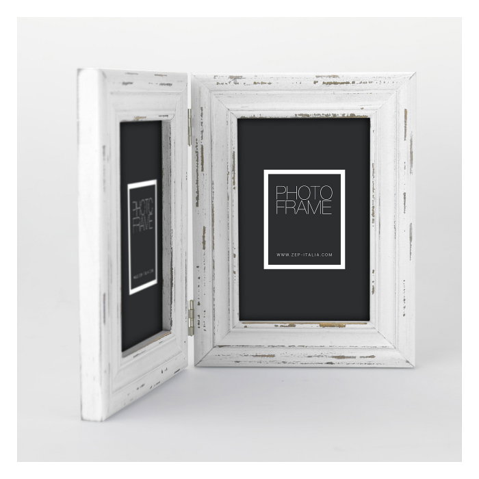 Zep Saint Michel Marco de fotos doble 2x13x18 cm Blanco