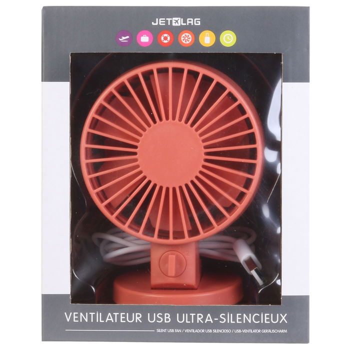Jet Lag Coup De Fraiche Ventilador USB Ultrasilencioso 2 Velocidades