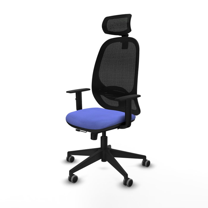 PIQUERAS Y CRESPO Silla de oficina Cilanco con mecanismo Sincro/Traslack Azul claro y Negro PIQUERAS Y CRESPO Silla de oficina Cilanco con mecanismo Sincro/Traslack Azul claro y Negro