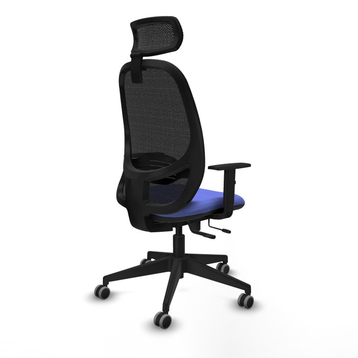 PIQUERAS Y CRESPO Silla de oficina Cilanco con mecanismo Sincro/Traslack Azul claro y Negro PIQUERAS Y CRESPO Silla de oficina Cilanco con mecanismo Sincro/Traslack Azul claro y Negro
