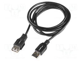 LANBERG Cable USB 2.0 de 1,8m con conectores USB A