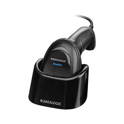 Datalogic GD4520-BKK1S Escáner de Código de Barras 2D USB con Cable Negro Incluye Soporte
