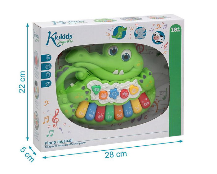 Piano 25x18 cm Luz-Sonido