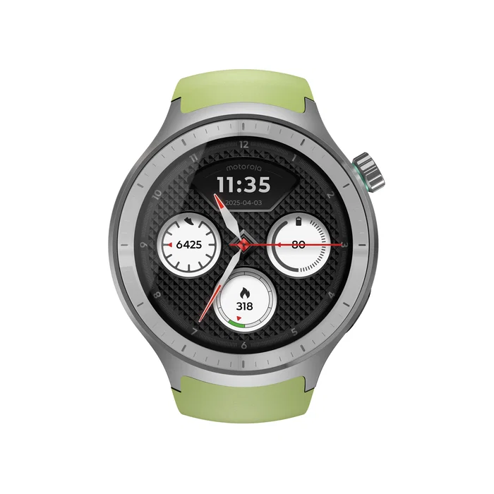 Motorola Moto Watch 1.43 pulgadas OLED 47 mm Digital Pantalla táctil Plata GPS