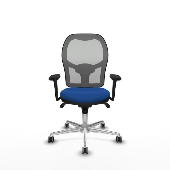PIQUERAS Y CRESPO Silla de oficina Jorquera con mecanismo Sincro, Azul y Gris