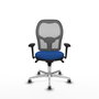 PIQUERAS Y CRESPO Silla de oficina Jorquera con mecanismo Sincro, Azul y Gris