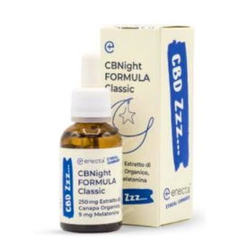 ENECTA Cbnight Classic 30ml Aceite Bucal con Cannabis Orgánico y Melatonina para el Descanso