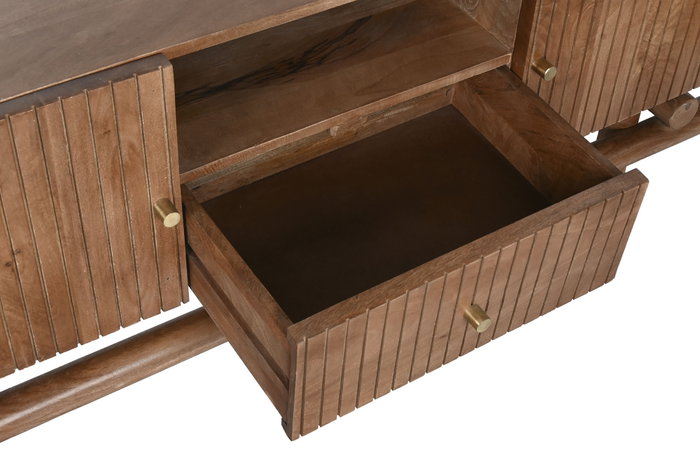 DKD Home Decor Mueble TV Moderno Natural Mango 145x60x42 cm DKD Home Decor Mueble TV Moderno Natural Mango 145x60x42 cm