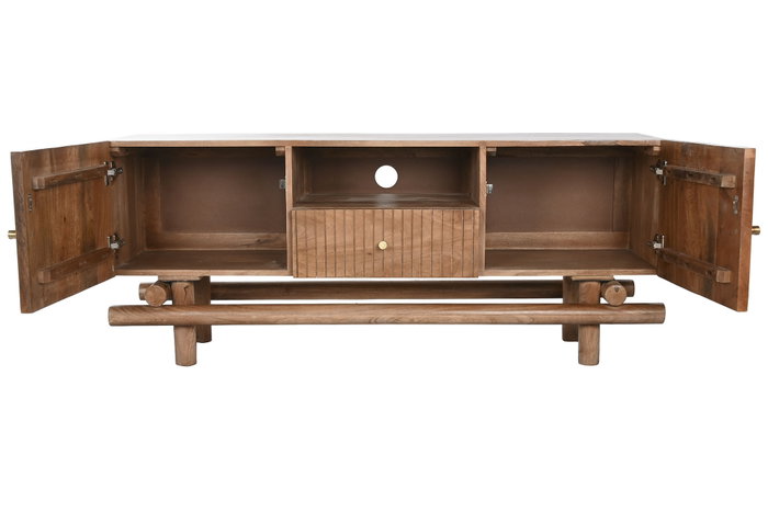 DKD Home Decor Mueble TV Moderno Natural Mango 145x60x42 cm DKD Home Decor Mueble TV Moderno Natural Mango 145x60x42 cm