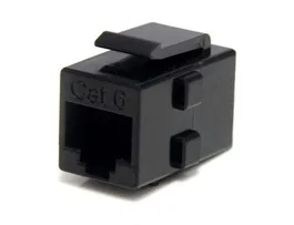 Startech Acoplador Keystone RJ45 Negro para Cable de Red