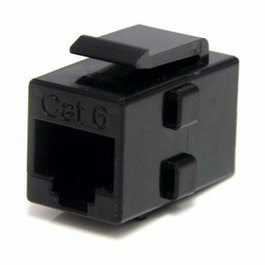 StarTech Acoplador Keystone RJ45 F/F Negro C6KEYCOUPLER