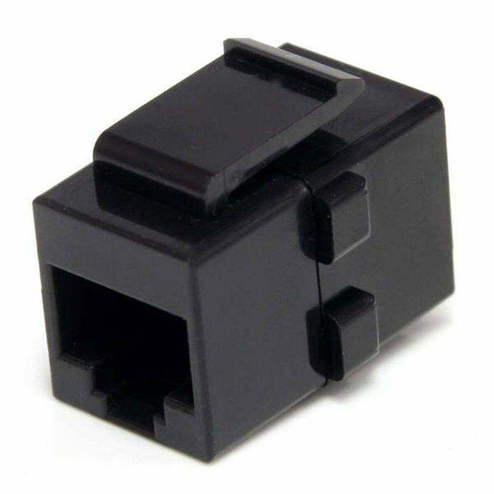 StarTech Acoplador Keystone RJ45 F/F Negro C6KEYCOUPLER