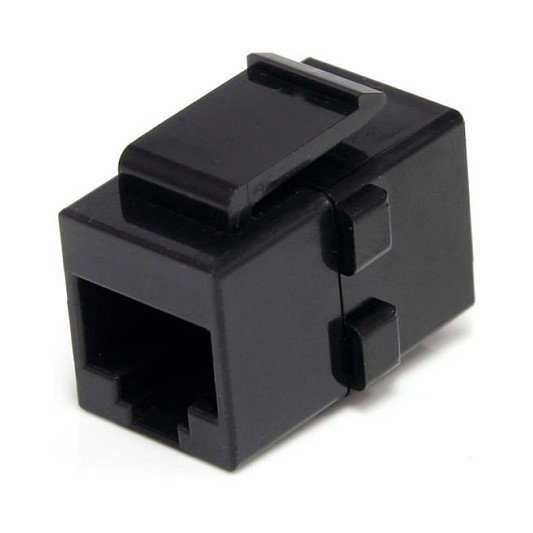 StarTech Acoplador Keystone RJ45 F/F Negro C6KEYCOUPLER