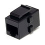 StarTech Acoplador Keystone RJ45 F/F Negro C6KEYCOUPLER