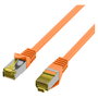EFB Elektronik MK7001.0,15O Cable de red RJ45 Cat.6a S/FTP Naranja