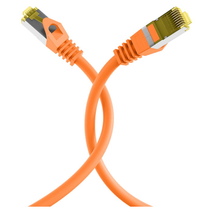 EFB Elektronik MK7001.0,15O Cable de red RJ45 Cat.6a S/FTP Naranja