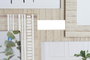 DKD Home Decor Marco Multifoto MDF y Cristal para 5 Fotos, Natural