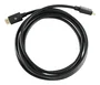 V7 Cable HDMI 2.1 V7HDMIPRO-3M-BLK, 3m y 10ft, 48Gbps 8K 60Hz 4K Ultra HD, Macho-Macho, Chapado en Oro, Negro