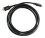 V7 Cable HDMI 2.1 V7HDMIPRO-3M-BLK, 3m y 10ft, 48Gbps 8K 60Hz 4K Ultra HD, Macho-Macho, Chapado en Oro, Negro