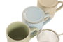DKD Home Decor Mug Infusiones Moderno Verde Azul 360ml 6 Unidades