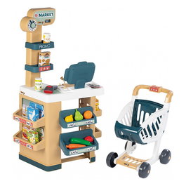 Smoby 350238 - Supermercado de Juguete con Carrito de la Compra, Multicolor, para Niños de 3 a 6 Años (Modelo 2023)