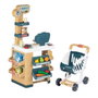 Smoby Supermercado con Carrito, Caja Registradora y 34 Accesorios, 89,6 x 48,9 x 38,50 cm, Español/Portugués