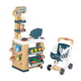 Smoby Supermercado con Carrito, Caja Registradora y 34 Accesorios, 89,6 x 48,9 x 38,50 cm, Español/Portugués