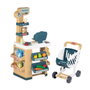 Smoby Supermercado con Carrito, Caja Registradora y 34 Accesorios, 89,6 x 48,9 x 38,50 cm, Español/Portugués