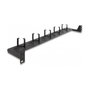 DeLOCK Panel de gestión de cables de fibra óptica 19″ 1U negro