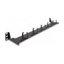 DeLOCK Panel de gestión de cables de fibra óptica 19″ 1U negro