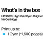 HP 963XL Cartucho de Tinta Cian Original de Alta Capacidad (3JA27AE)​