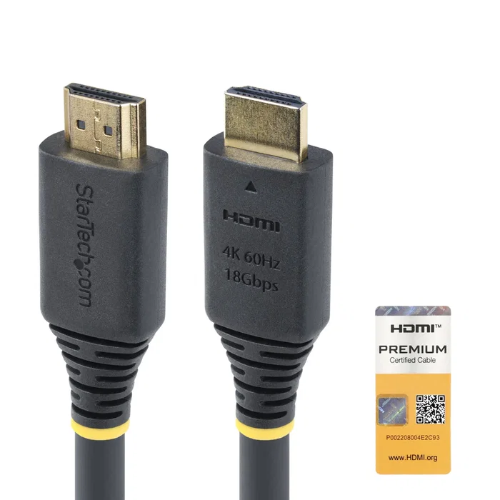 StarTech Cable HDMI 2.0 Activo de Alta Velocidad 10m - HDMI2-CABLE-4K60-10M - 4K 60Hz, HDR10, ARC, HDCP 2.2, 18 Gbps, Conectores Chapados en Oro