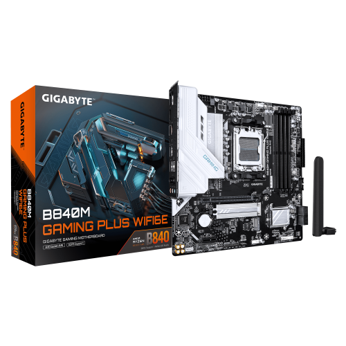 Gigabyte B840M Gaming Plus WIFI6E (AM5) Micro ATX DDR5 Gigabyte B840M Gaming Plus WIFI6E (AM5) Micro ATX DDR5