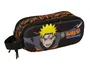 Safta - Estuche Portatodo Doble 3D Naruto, Colección Naruto, 80x60x210 mm, 2 Cremalleras