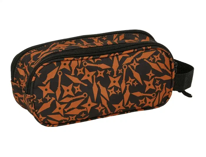 Safta - Estuche Portatodo Doble 3D Naruto, Colección Naruto, 80x60x210 mm, 2 Cremalleras