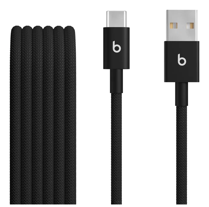 Apple Cable USB-A a USB-C Trenzado 1.5 m Bolta Black para Audífonos Beats Apple Cable USB-A a USB-C Trenzado 1.5 m Bolta Black para Audífonos Beats