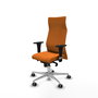PIQUERAS Y CRESPO Sillón Albacete Naranja con Mecanismo Sincro y Base de Aluminio