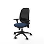 PIQUERAS Y CRESPO Silla de oficina Cilanco Azul marino y Negro