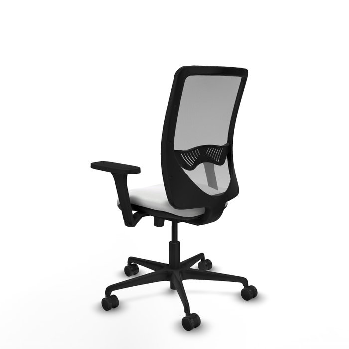 PIQUERAS Y CRESPO Silla de oficina Zulema con mecanismo Sincro/Traslack, Blanco y Gris