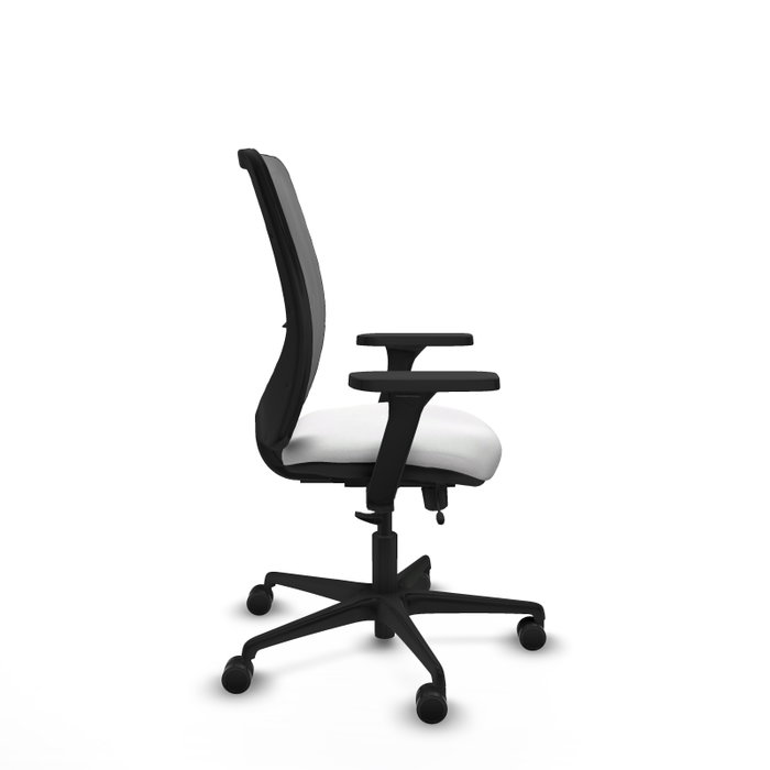 PIQUERAS Y CRESPO Silla de oficina Zulema con mecanismo Sincro/Traslack, Blanco y Gris