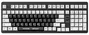 Mchose HW-UT98-1 Teclado Mecánico Inalámbrico 98 Teclas RGB Blanco-Negro, Distribución Polaca