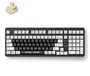 Mchose HW-UT98-1 Teclado Mecánico Inalámbrico 98 Teclas RGB Blanco-Negro, Distribución Polaca