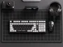 Mchose HW-UT98-1 Teclado Mecánico Inalámbrico 98 Teclas RGB Blanco-Negro, Distribución Polaca