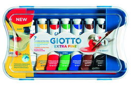Tempera Giotto 12 Ml (Tubo) Estuche De 7