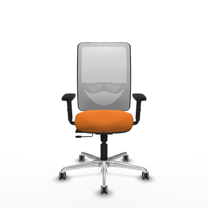 PIQUERAS Y CRESPO Silla de oficina Zulema Naranja y Blanco PIQUERAS Y CRESPO Silla de oficina Zulema Naranja y Blanco