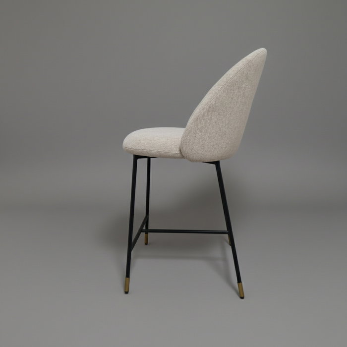 BORDECOR Pack de 2 taburetes Libra Beige y Negro BORDECOR Pack de 2 taburetes Libra Beige y Negro