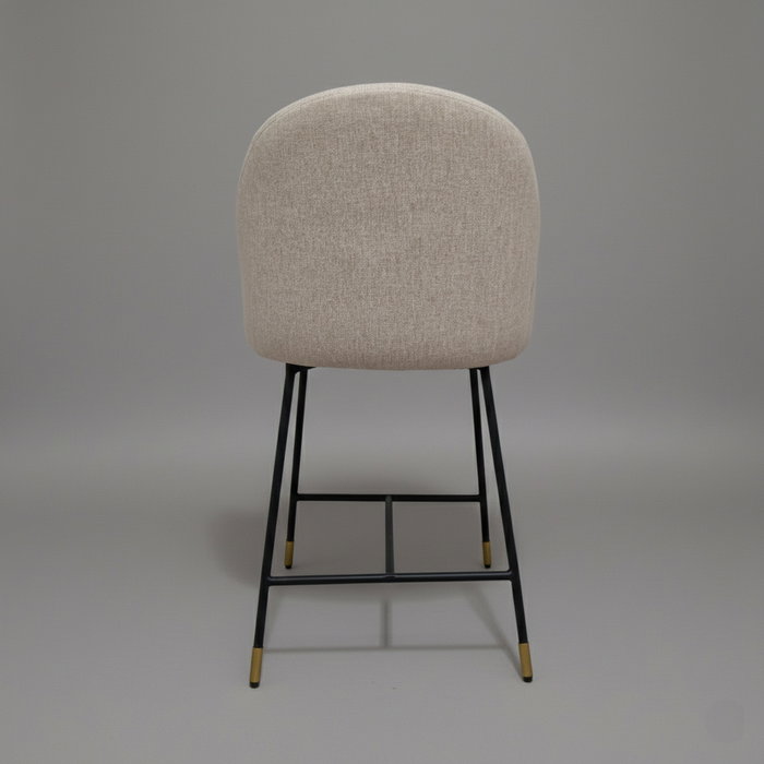 BORDECOR Pack de 2 taburetes Libra Beige y Negro BORDECOR Pack de 2 taburetes Libra Beige y Negro